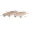 Light Brown Mango Wood Beaded Decorative Tray Set